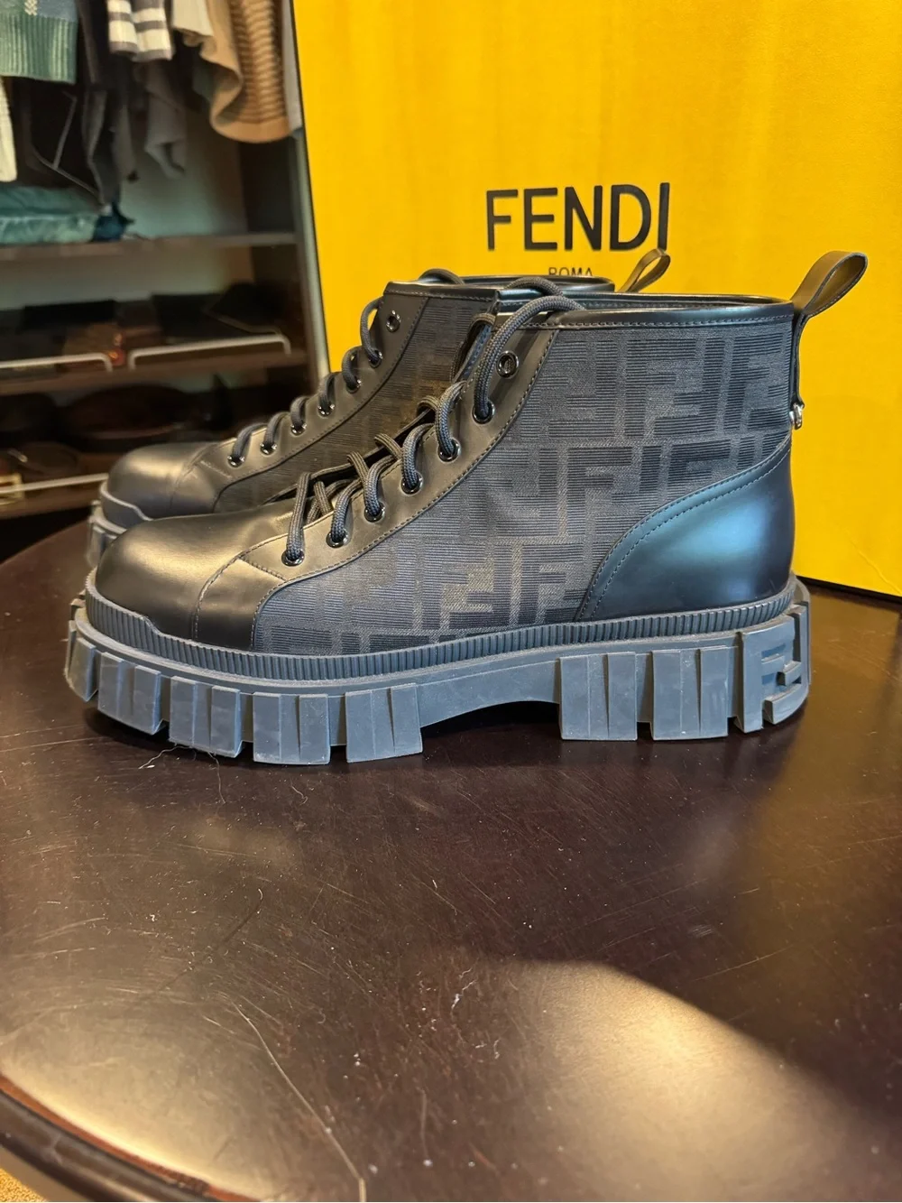 Men’s Fendi Force Biker Boot size 12